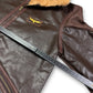 2000's Faux Leather Pilot Jacket * (S)