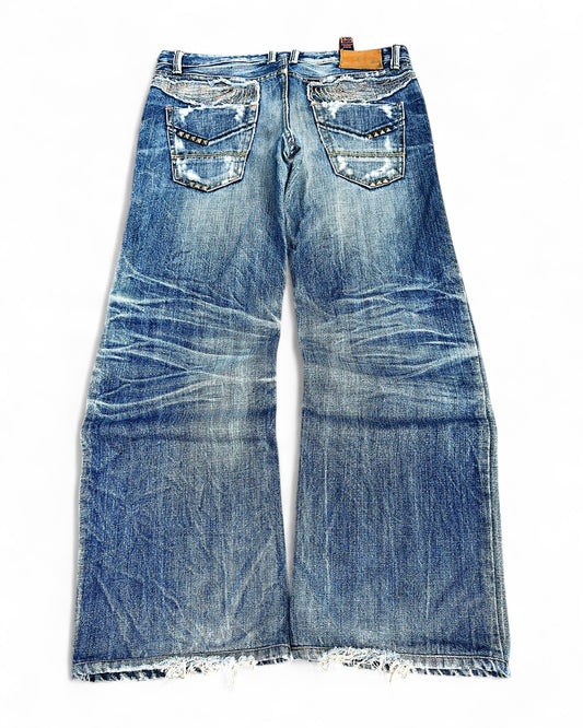 2000's Hatchkiss Denim Japanese Archive Baggy Jeans *very rare 33x30 (M)