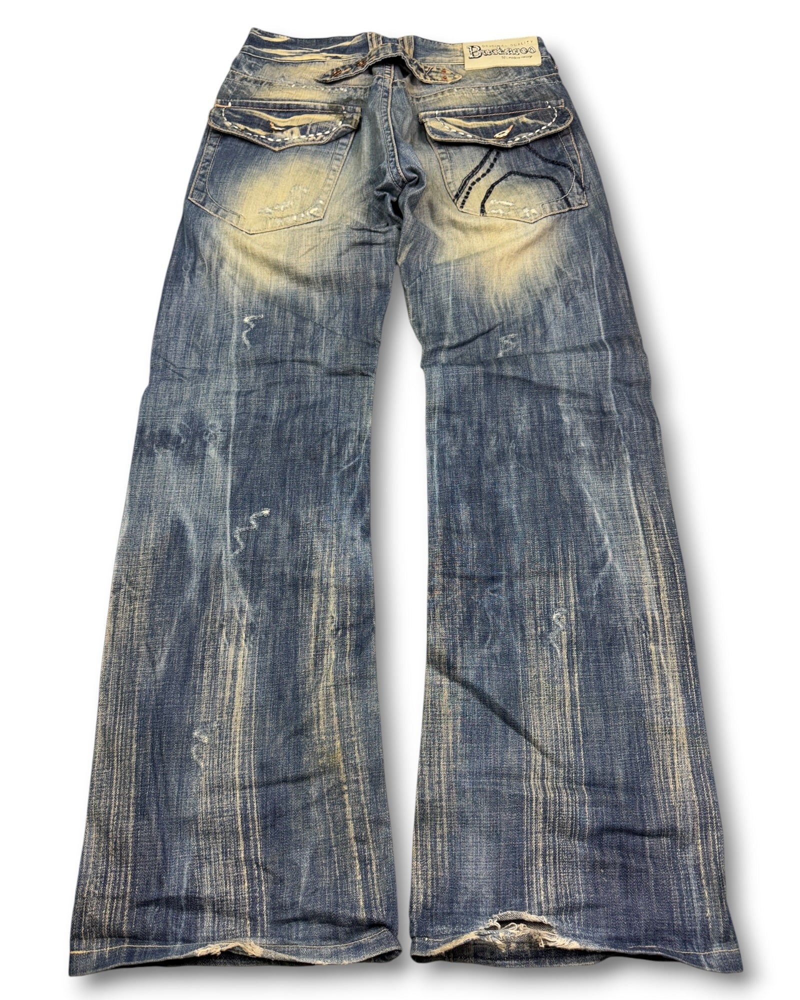 2000's Buckaroo Japanese Archive Baggy/Bootcut Jeans *very rare 32x32 (M)