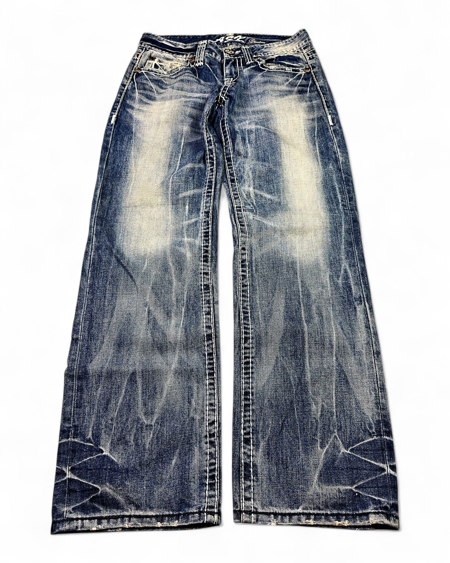 2000's Ask Korean Archive Straight/Baggy Jeans *very rare 30x32 (M)