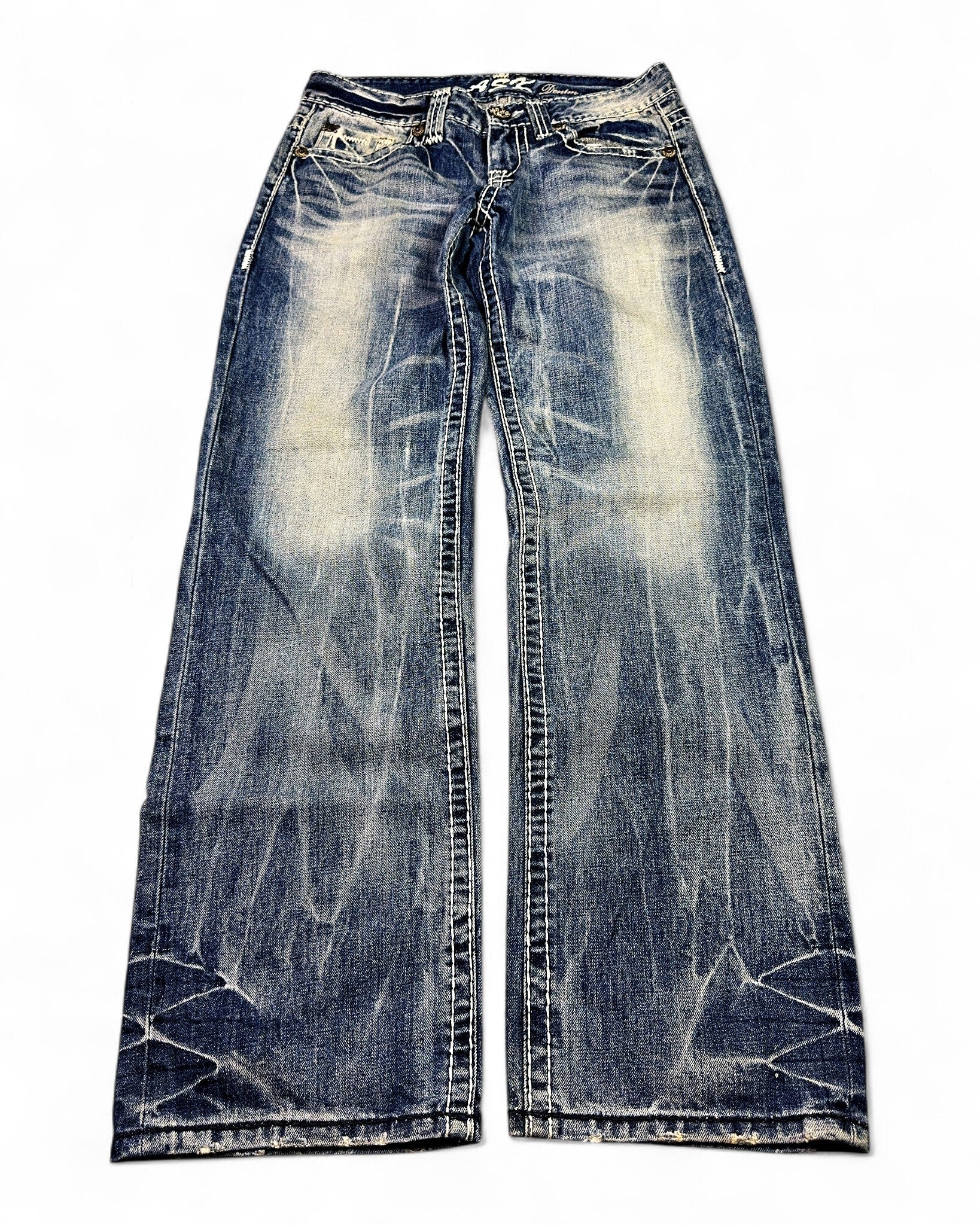2000's Ask Korean Archive Straight/Baggy Jeans *very rare 30x32 (M)