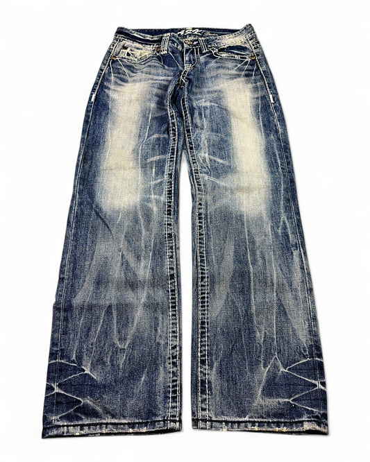 2000's Ask Korean Archive Straight/Baggy Jeans *very rare 30x32 (M)