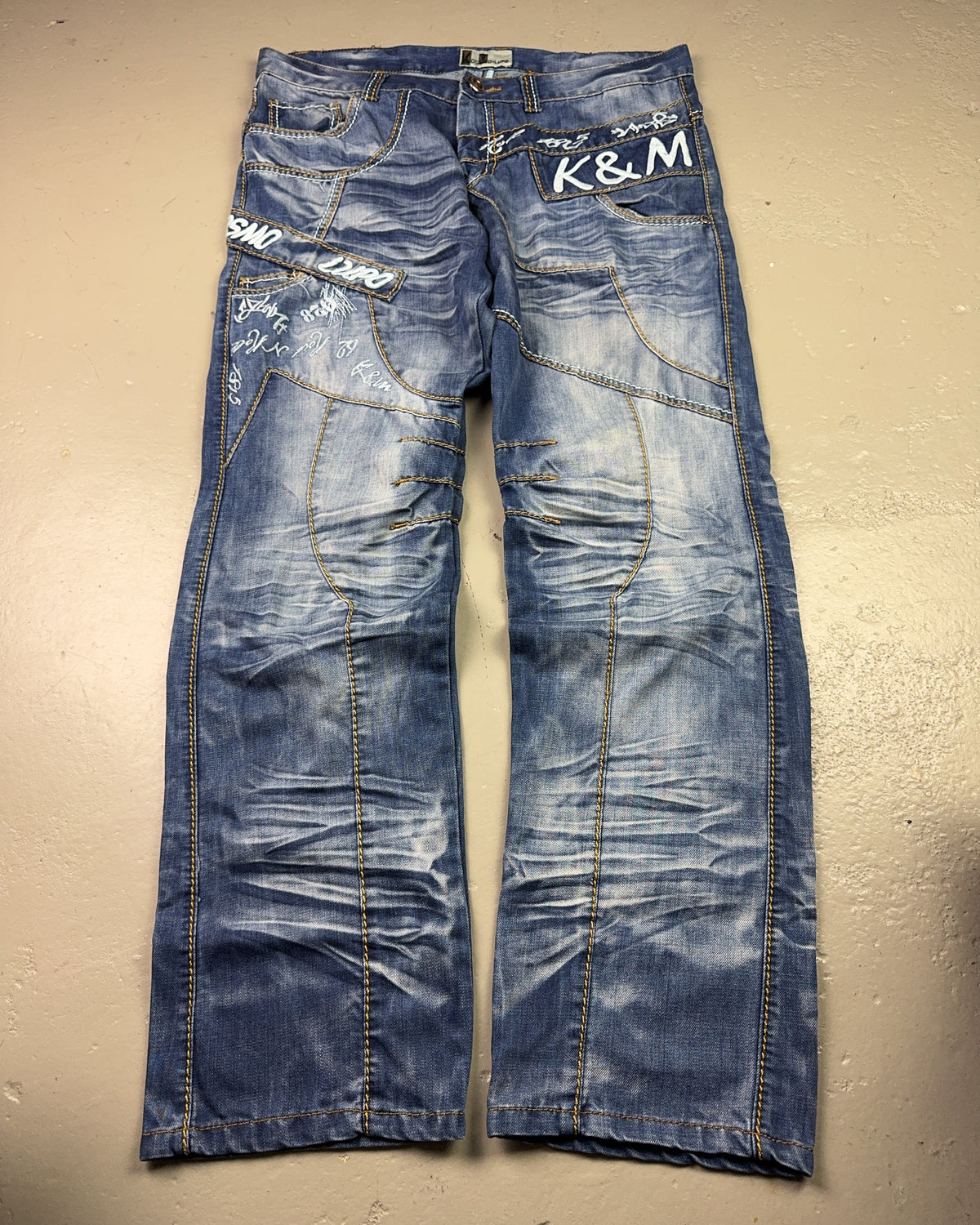 2000's Kosmo Lupo Straight/Baggy Jeans * 36x34 (XXL)