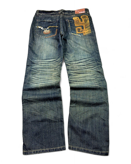 2000's Idf Straight/Baggy Jeans *rare 34x32 (L)