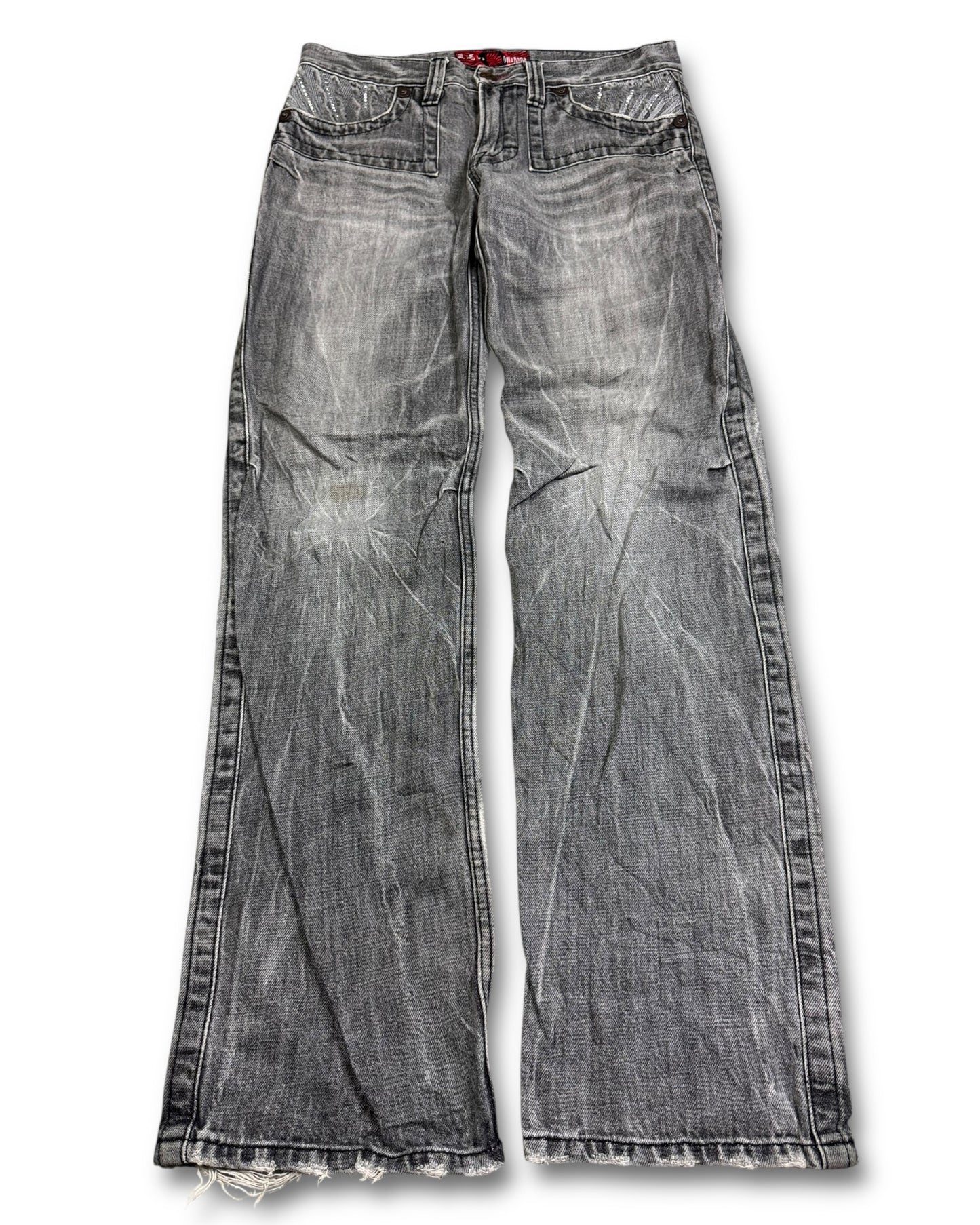 2000's Oniarai Straight/Baggy Japanese Jeans *very rare 32x32 (M)