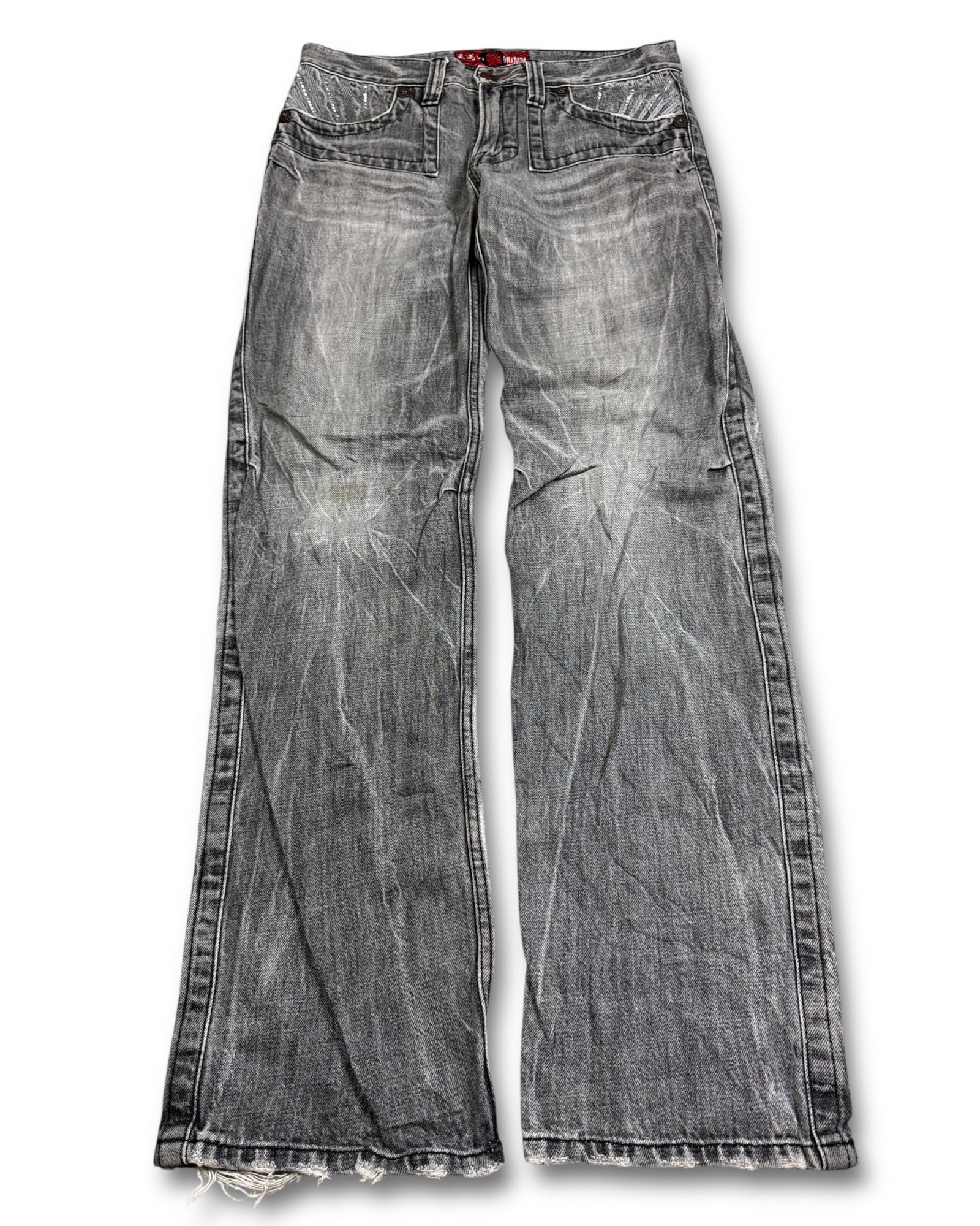 2000's Oniarai Straight/Baggy Japanese Jeans *very rare 32x32 (M)