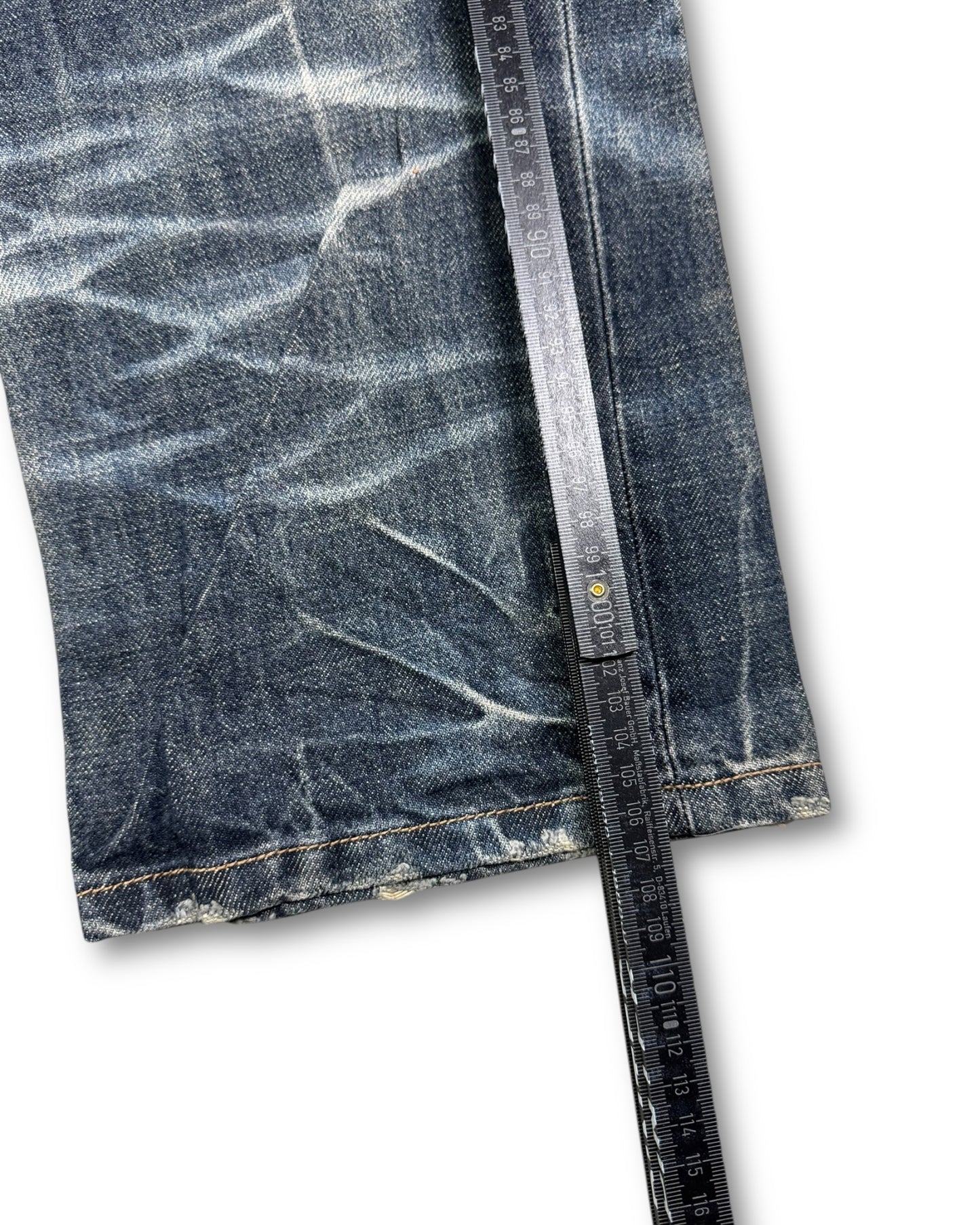 2000's Bobson Japanese Archive Baggy/Straight Jeans *extremely rare 36x32 (XL)