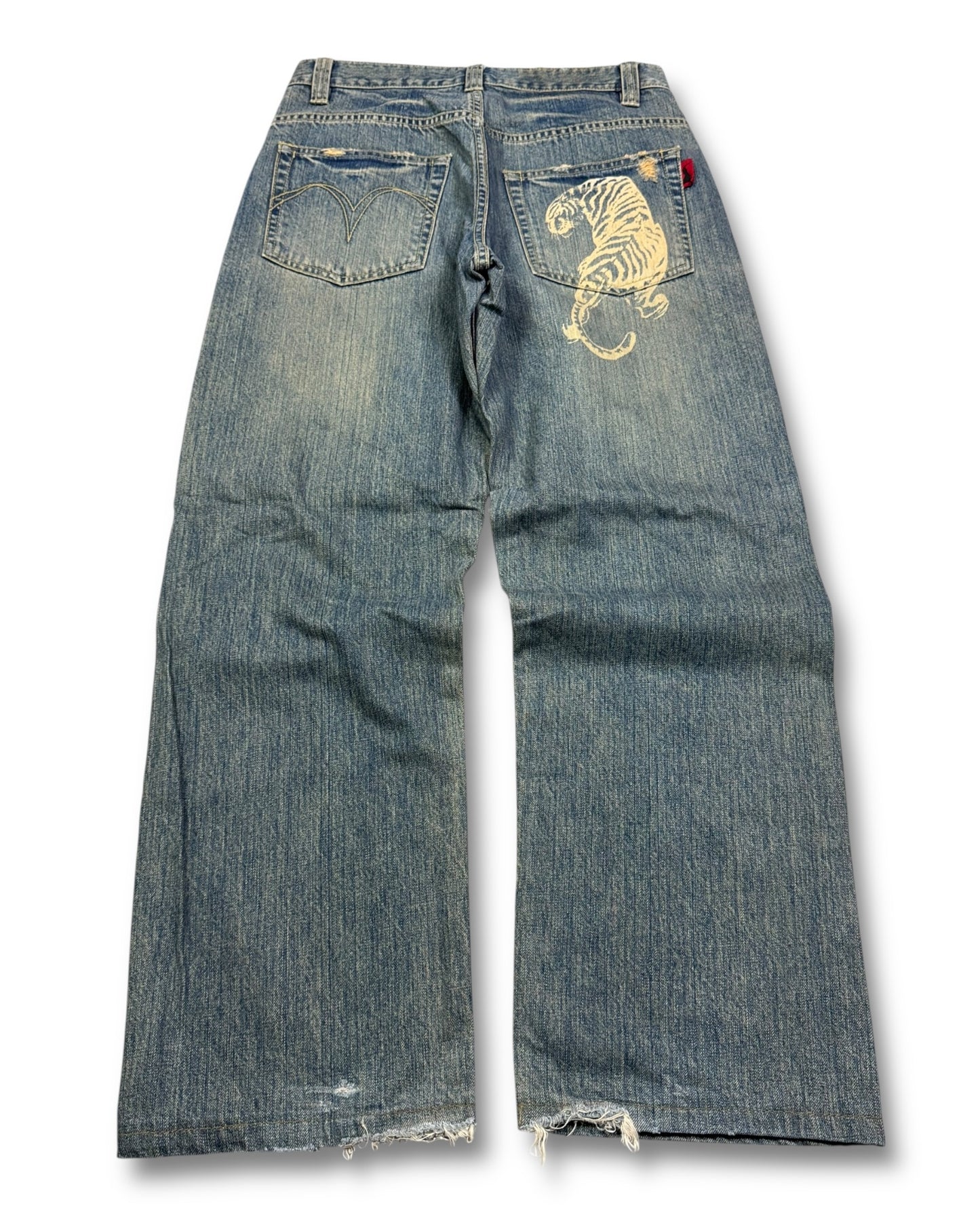 2000's Oniarai Nippon Straight/Baggy Japanese Jeans *very rare 30x30 (M)