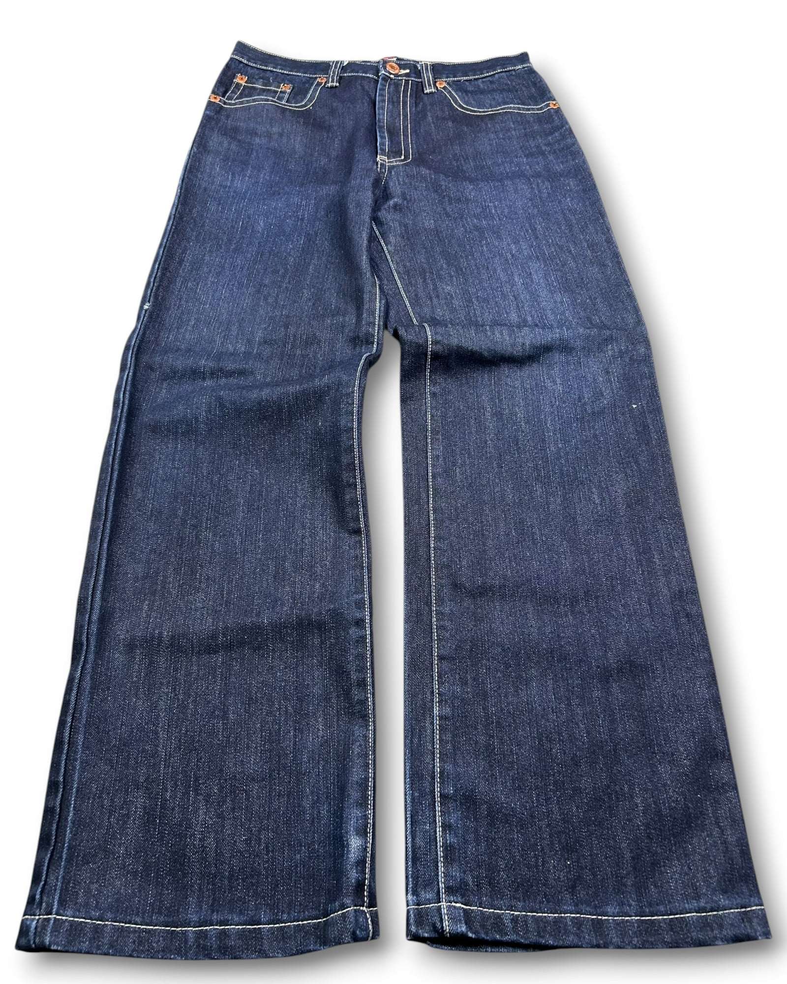 2000's Blue Way Jeans Baggy Japanese Jeans *rare 30x32 (M)