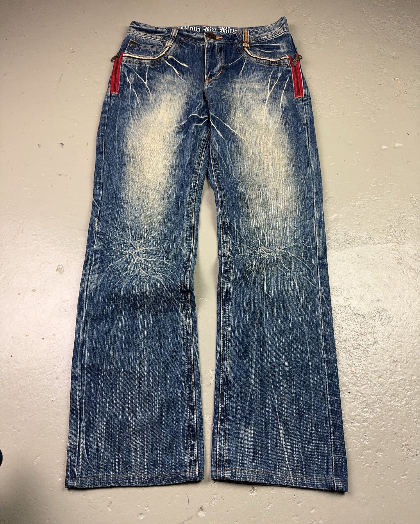 2000's Blow By Blue Japanese Archive Straight Jeans *very rare 30x30 (M)