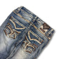 2000's Western Blue Straight Jeans *rare 32x30 (M)