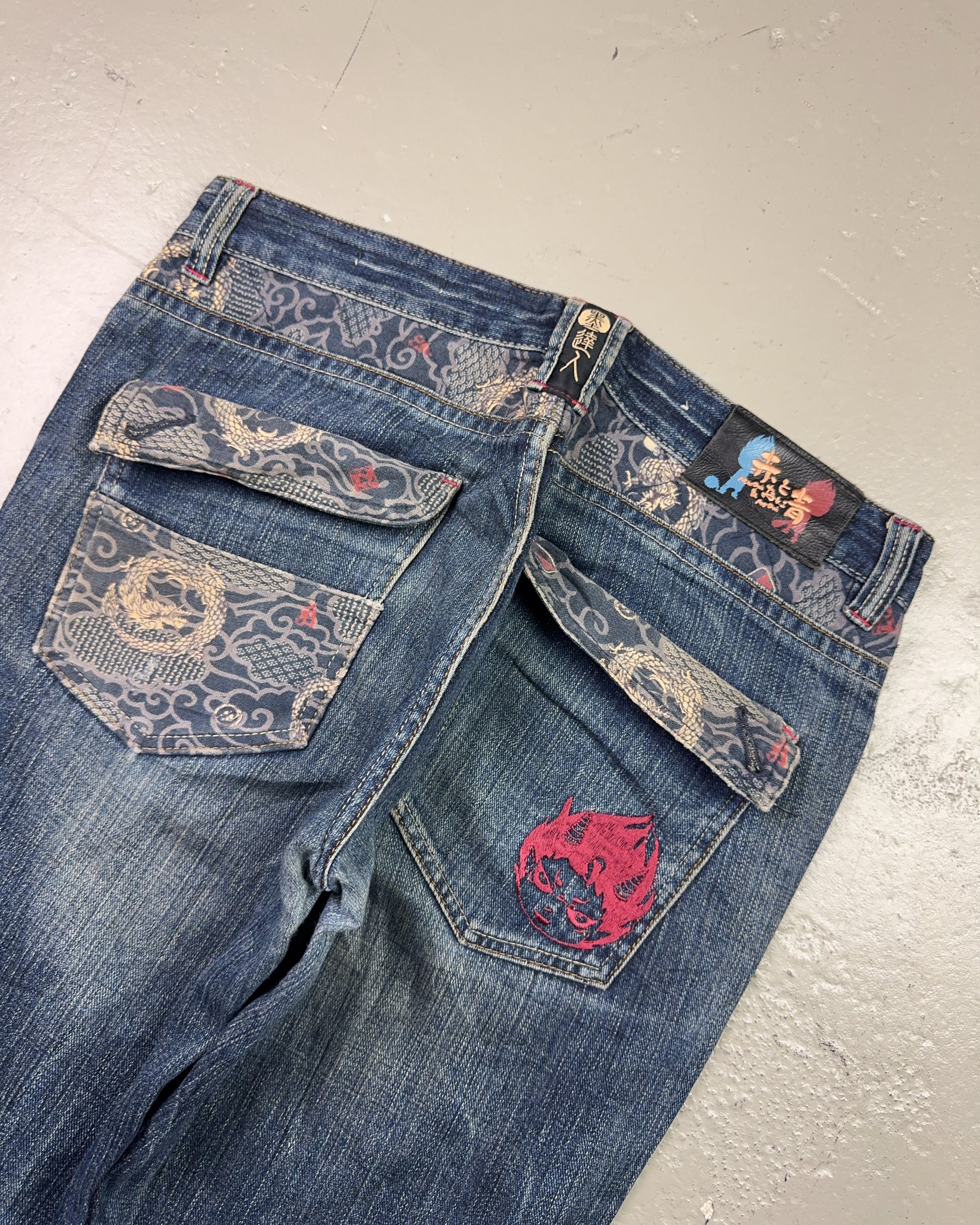 2000's Big Train Japanese Straight Jeans *rare 34x32 (L)