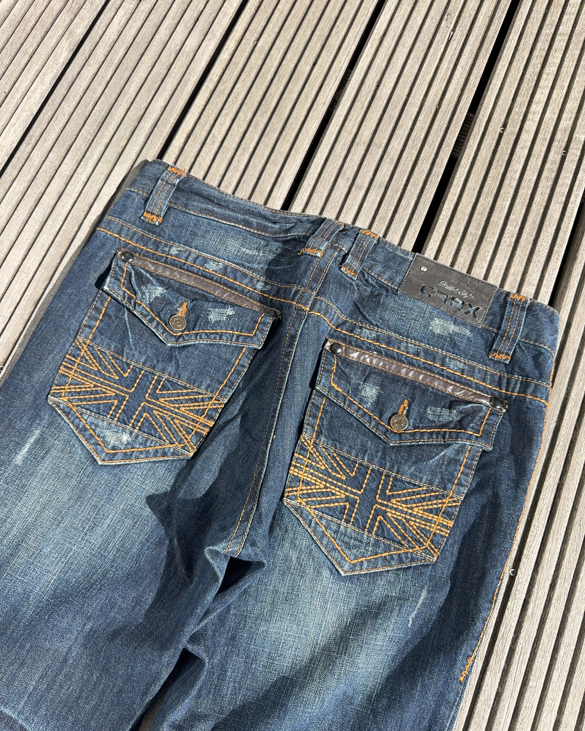 2000's Crux London Straight/Baggy Jeans *rare 38x34 (XXL)
