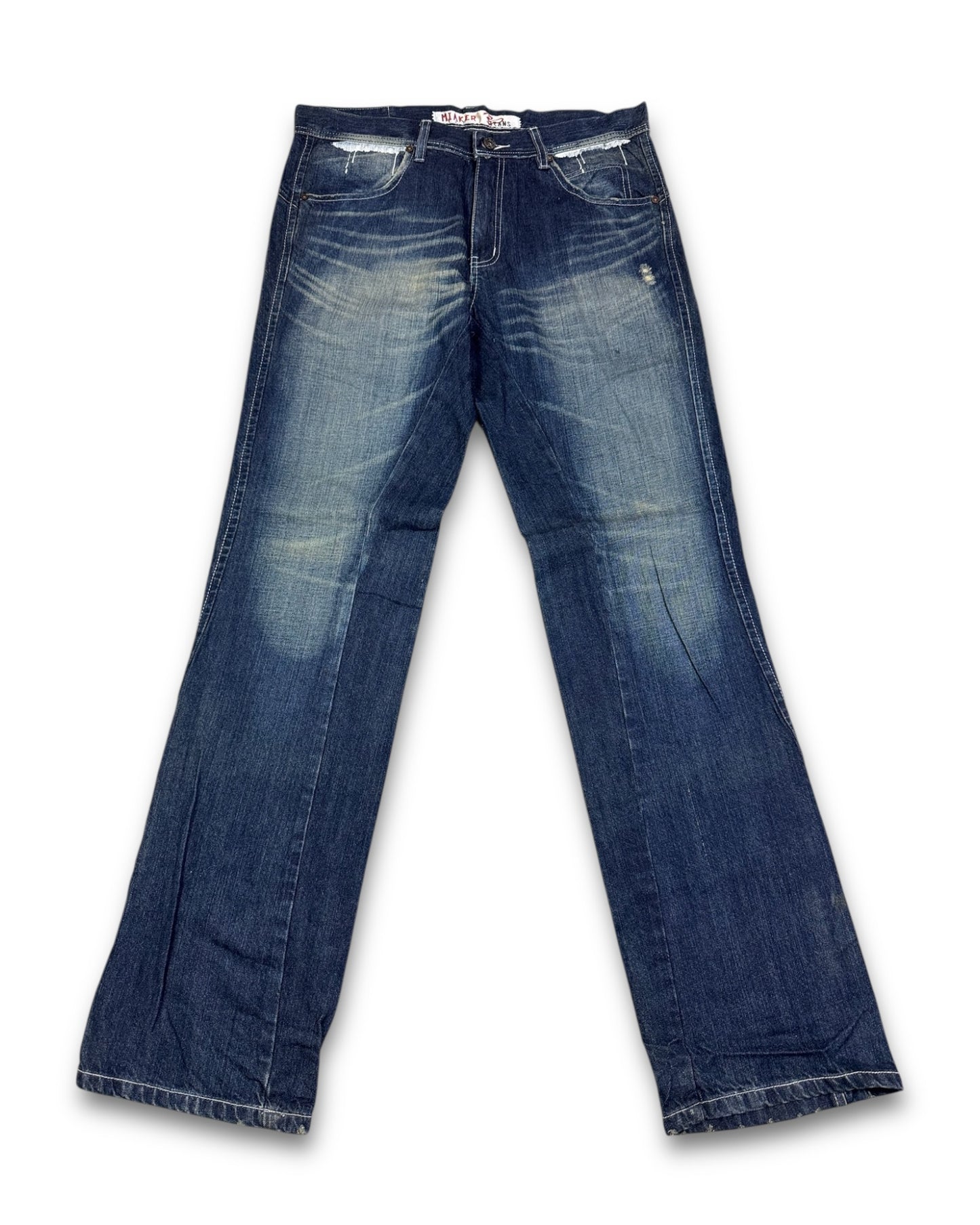 2000's Miaker Archive Straight/Baggy Jeans *very rare 34x34 (L)