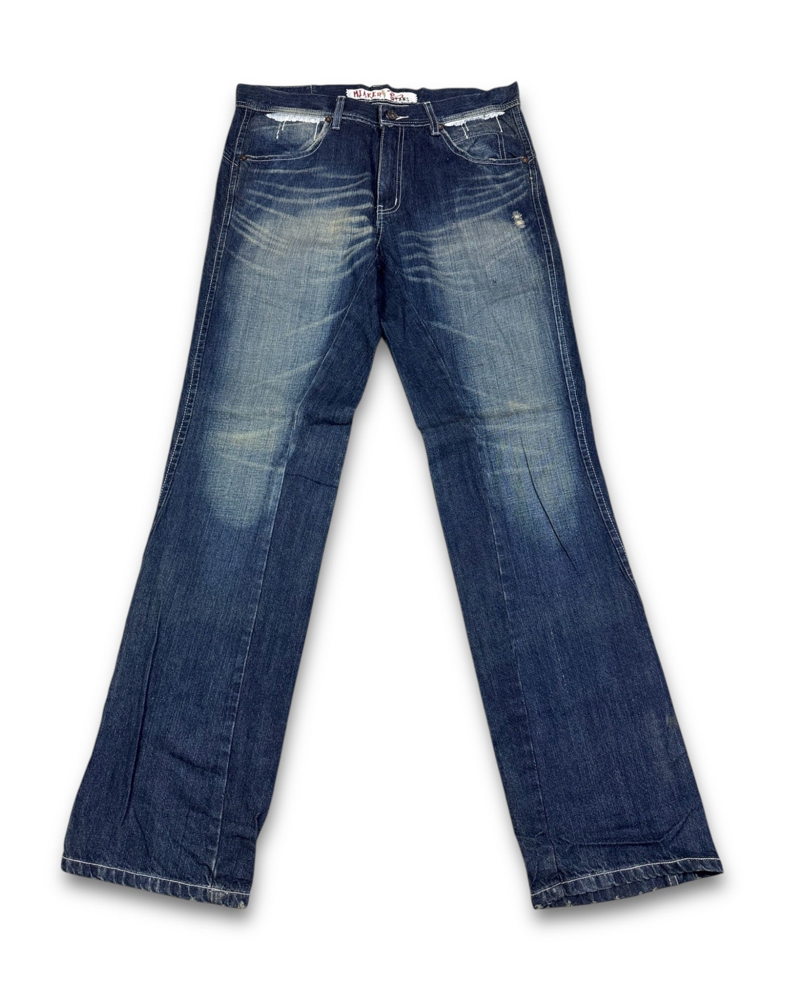 2000's Miaker Archive Straight/Baggy Jeans *very rare 34x34 (L)