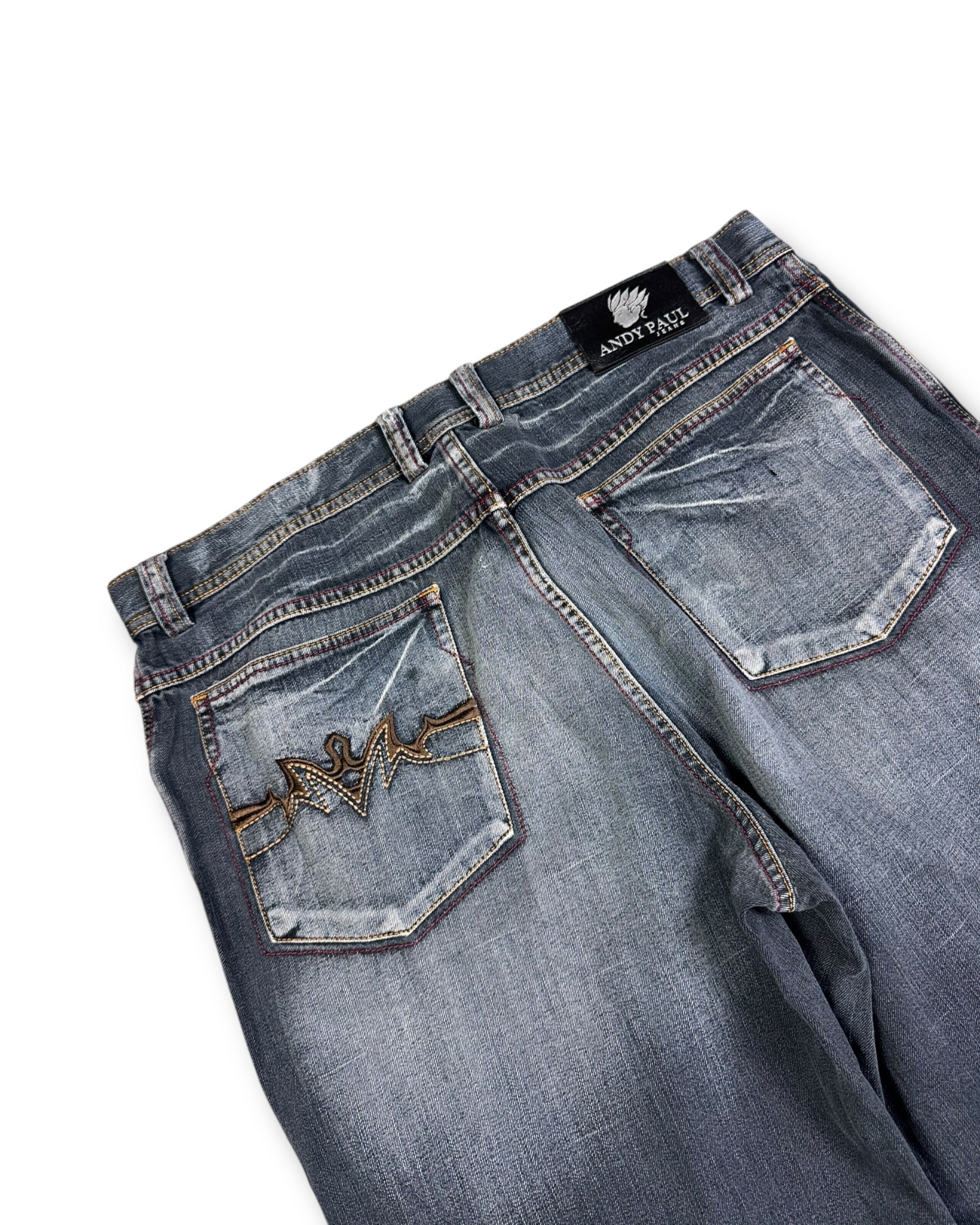 2000's Andy Paul Baggy Japanese Jeans *rare 38x34 (XXL)