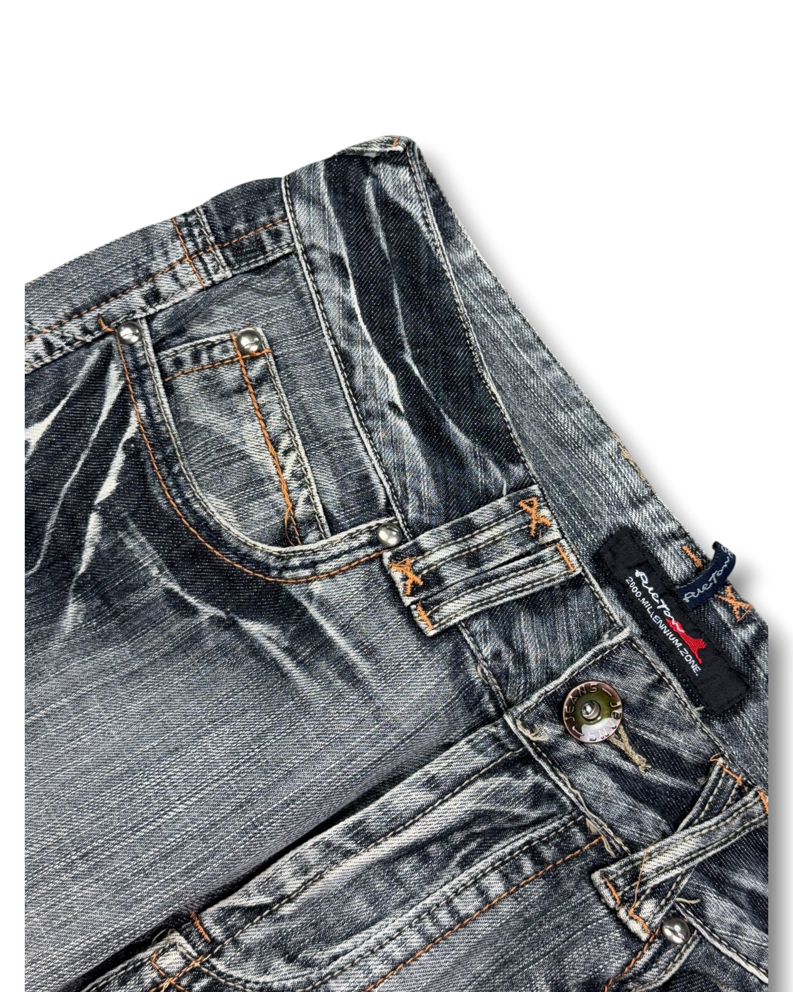 2000's Milennium Zone Japanese Archive Baggy/Bootcut Jeans *rare 32x30 (M)