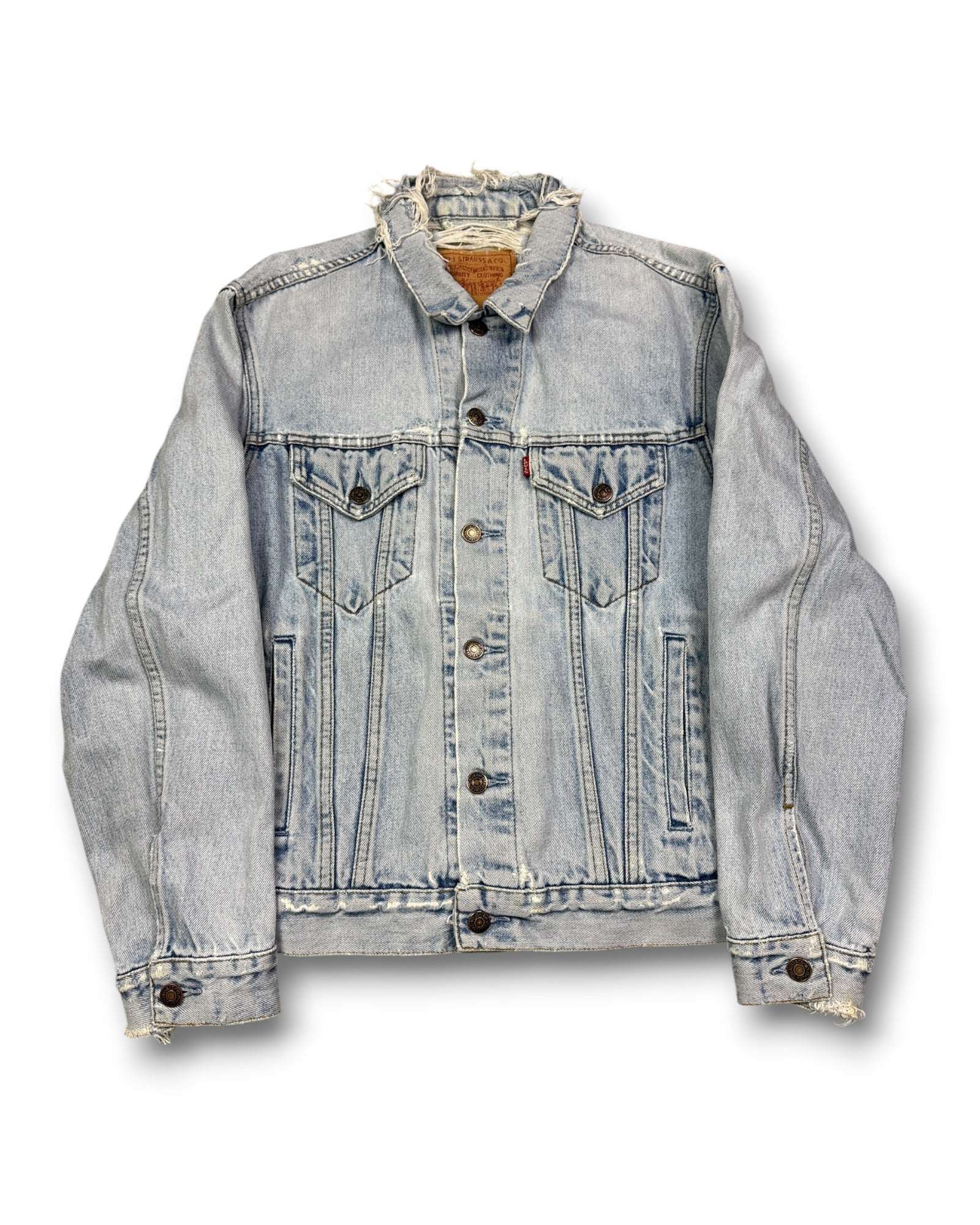 1990's Levi's Distressed Denim Jacket *very rare (M)