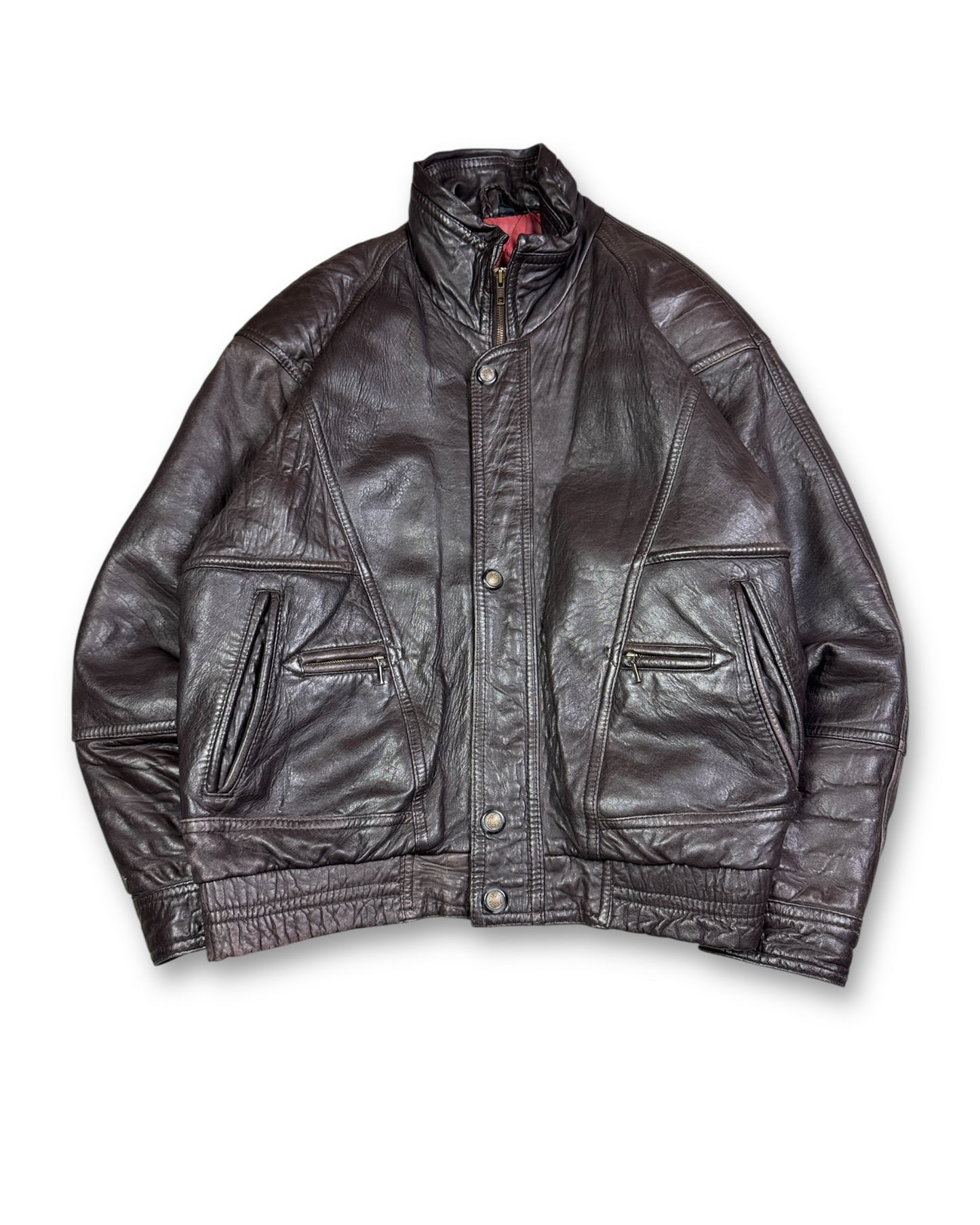 1990's Nappa Leather Jacket *rare (L)