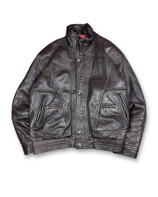 1990's Nappa Leather Jacket *rare (L)