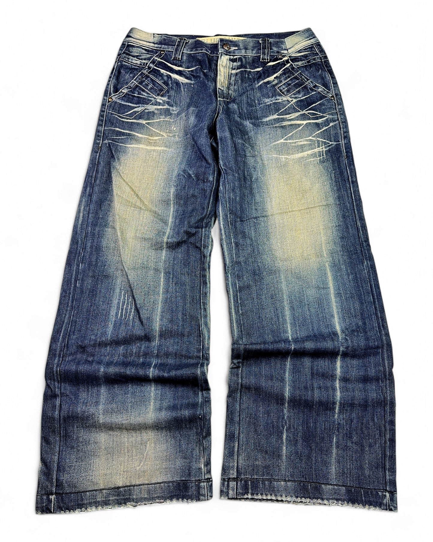 2000's Blue Luis Japanese Baggy Jeans *rare 34x30 (L)