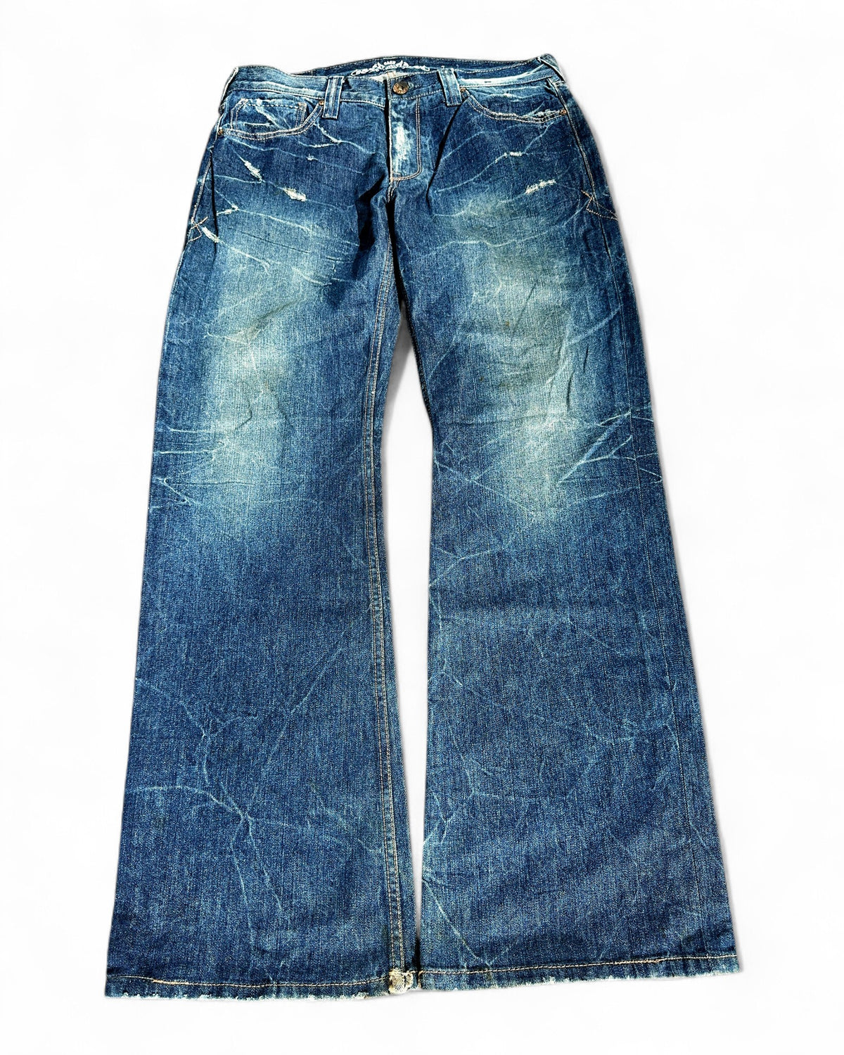 2000's Cash Japanese Archive Baggy/Bootcut Jeans *very rare 34x32 (L)