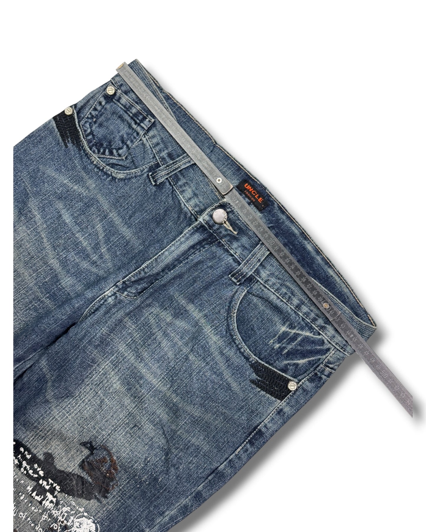 2000's Uncle Straight/Baggy Japanese Jeans *rare 36x32 (L)