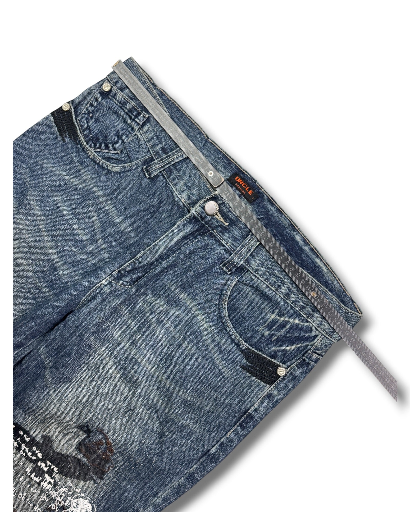 2000's Uncle Straight/Baggy Japanese Jeans *rare 36x32 (L)