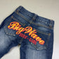 2000's Big Wave Straight Jeans *rare 28x28 (S)