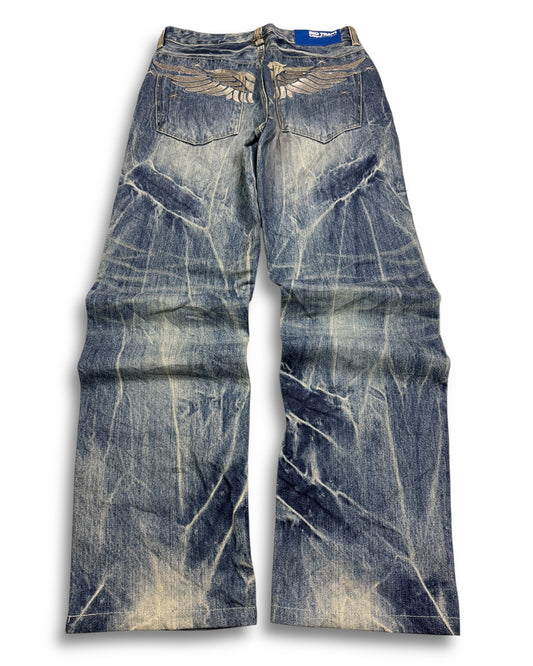 2000's Big Train Japanese Archive Baggy/Straight Jeans *extremely rare 30x32 (M)
