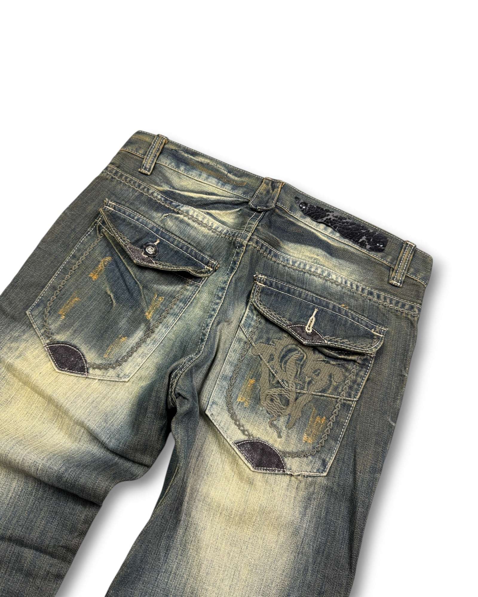 2000's Juzo Straight/Baggy Japanese Archive Jeans *very rare 32x34 (M)