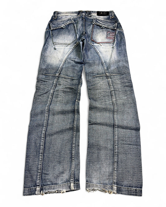 2000's Exr Korean Archive Straight/Baggy Jeans *very rare 30x32 (M)