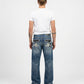 2000's Osaka Big Train Japanese Archive Straight/Baggy Jeans - Model shot