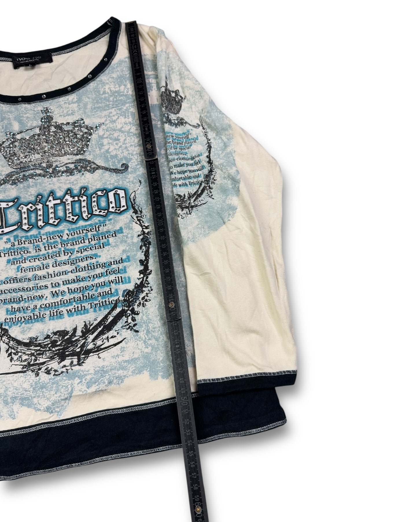 2000's Tritico Short Sleeved Longsleeve Women's *rare (L)