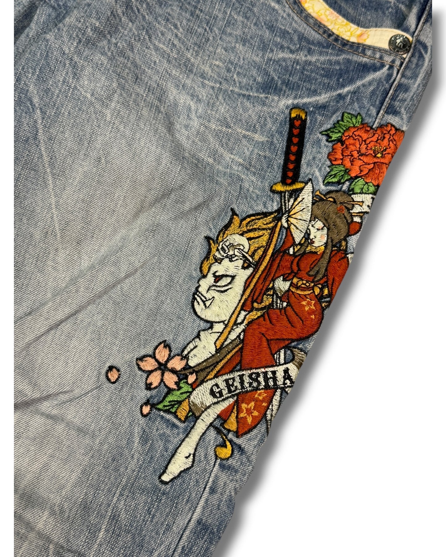 2000's Geisha Japanese Straight Jeans *rare 28x26 (XS)