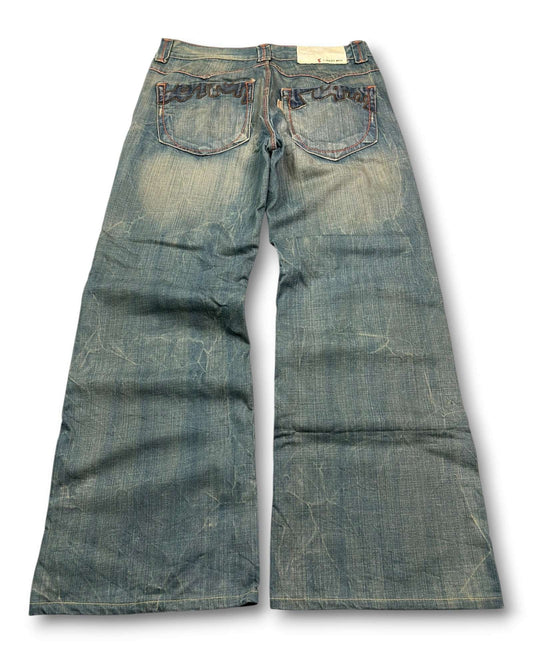 2000's Korean Archive Baggy/Bootcut Jeans *very rare 32x30 (M)