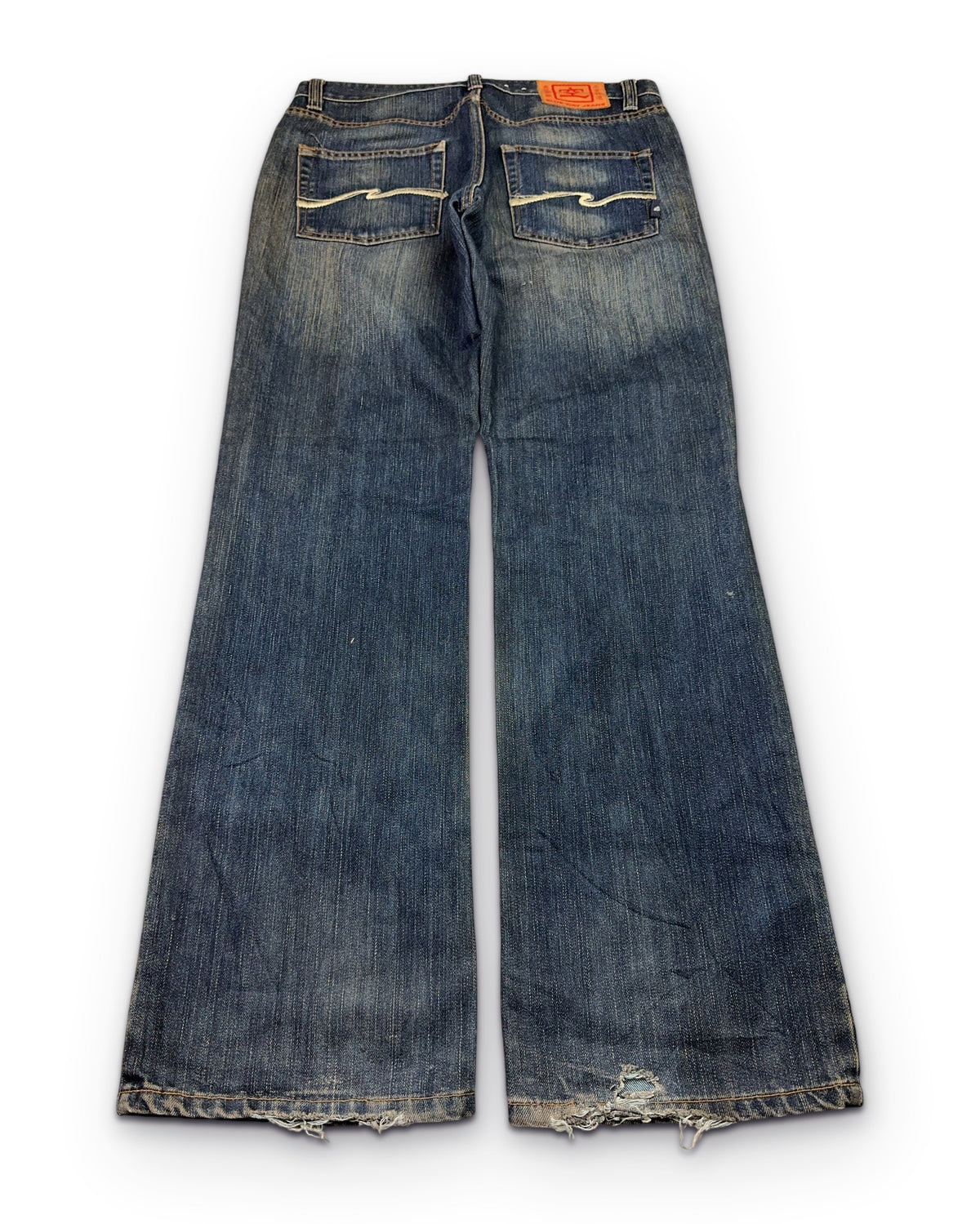 2000's Blue Way Japanese Straight/Bootcut Jeans *rare 32x34 (M)