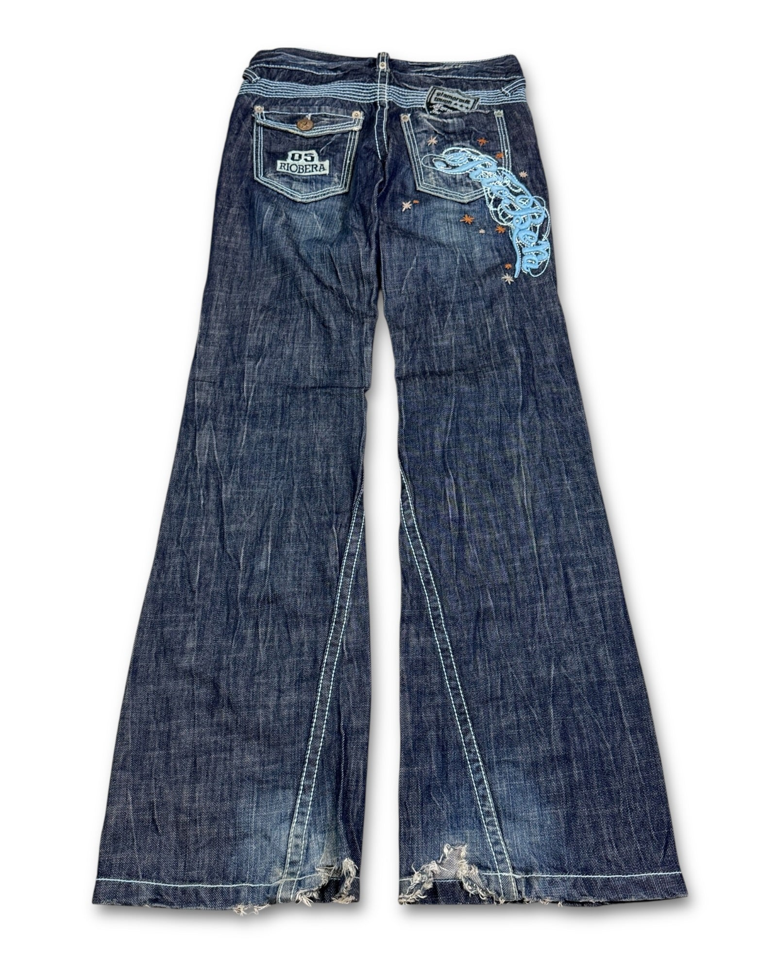 2000's Riobera Japanese Archive Flared Jeans Women's *very rare 28x32 (S)