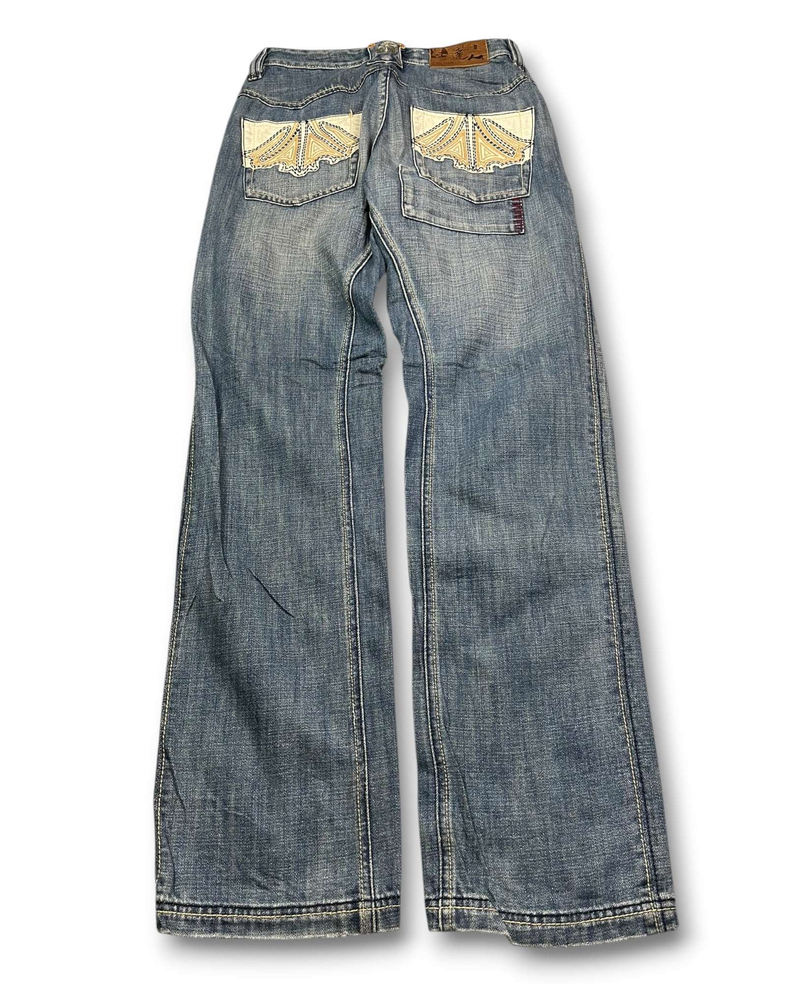 2000's Big Train Straight Japanese Jeans Women's *rare 30x32 (M)