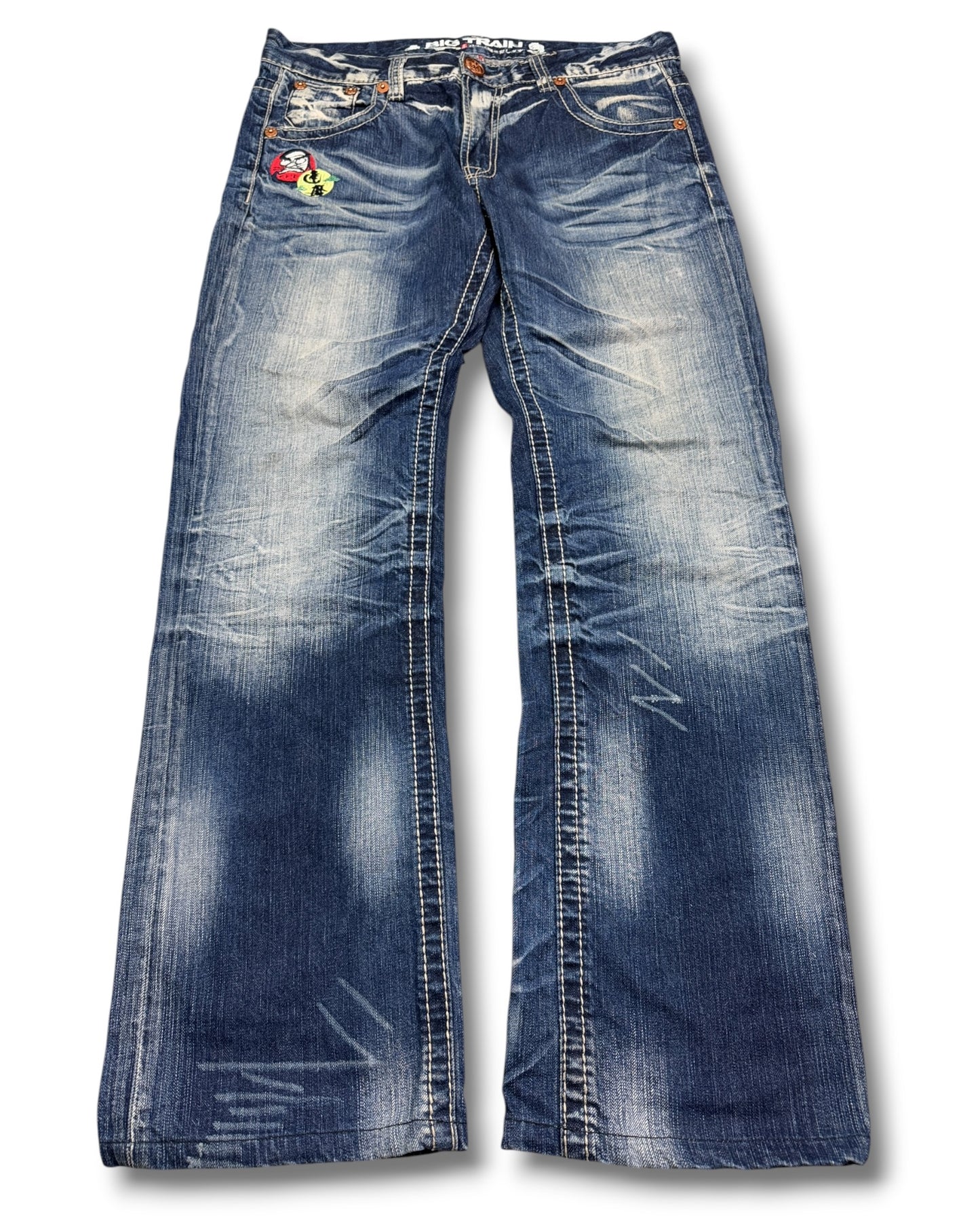 2000's Osaka Big Train Japanese Baggy Jeans *very rare 36x32 (XL)