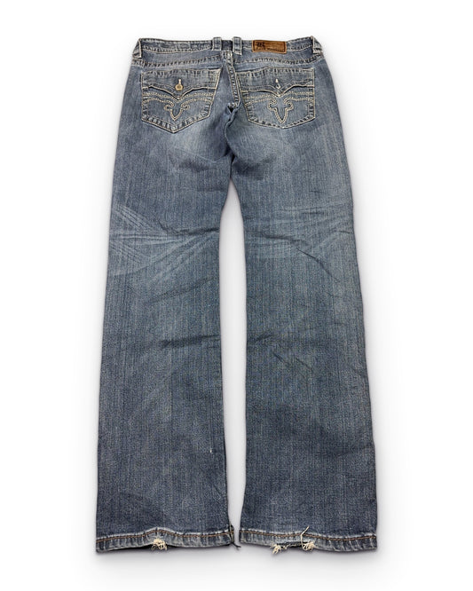 2000's Rock Revival Straight Jeans * 34x34 (L)