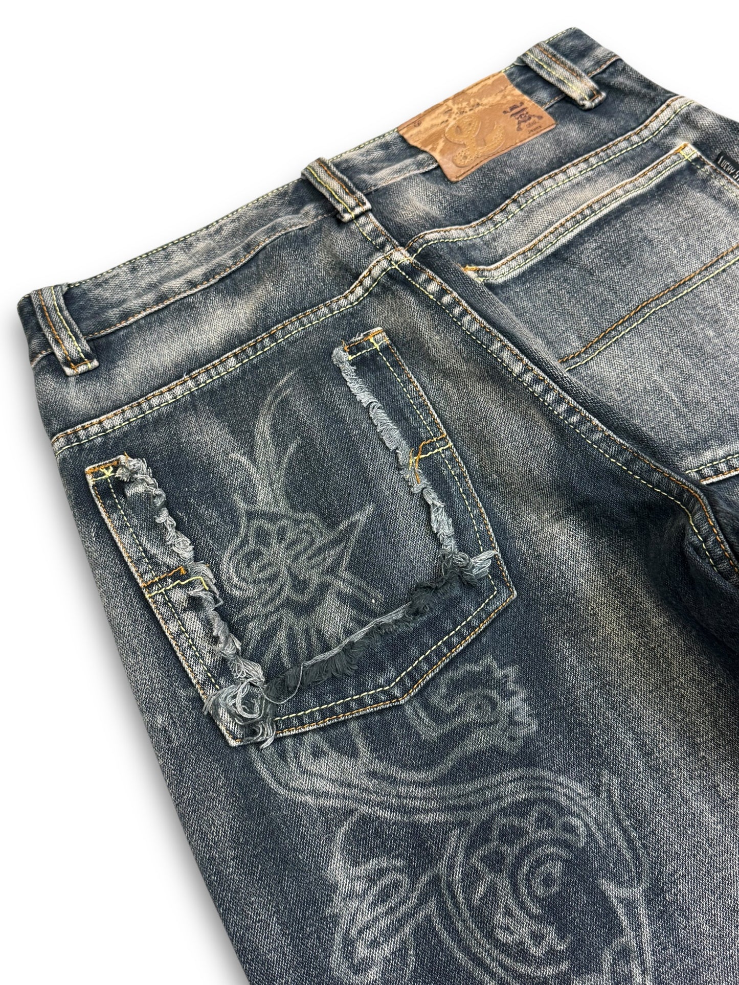 2000's Lucky Star Straight/Baggy Jeans *very rare 30x30 (M)