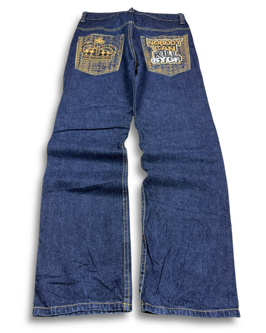 2000's Sygf Straight/Baggy Jeans *rare 32x30 (M)