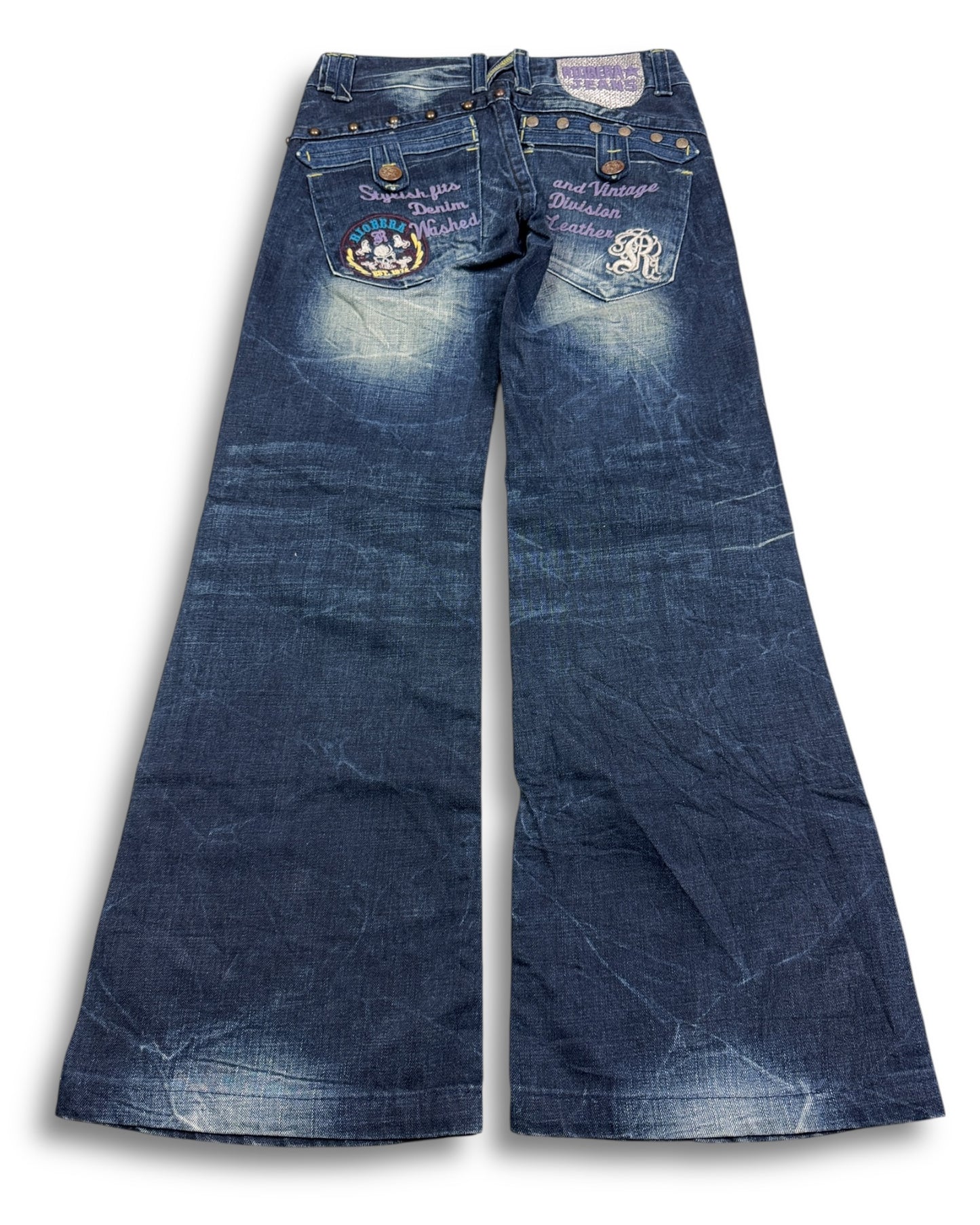 2000's Riobera Low Waist/Bootcut Japanese Archive Jeans Women's *very rare 28x28 (S)