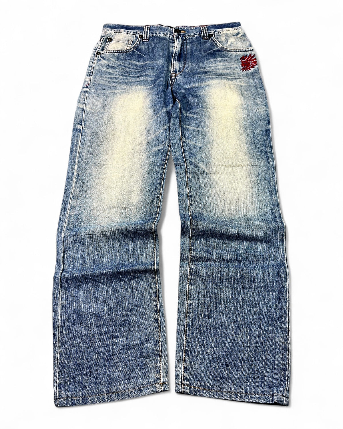 2000's Oniarai Japanese Straight/Baggy Jeans *rare 32x30 (M)