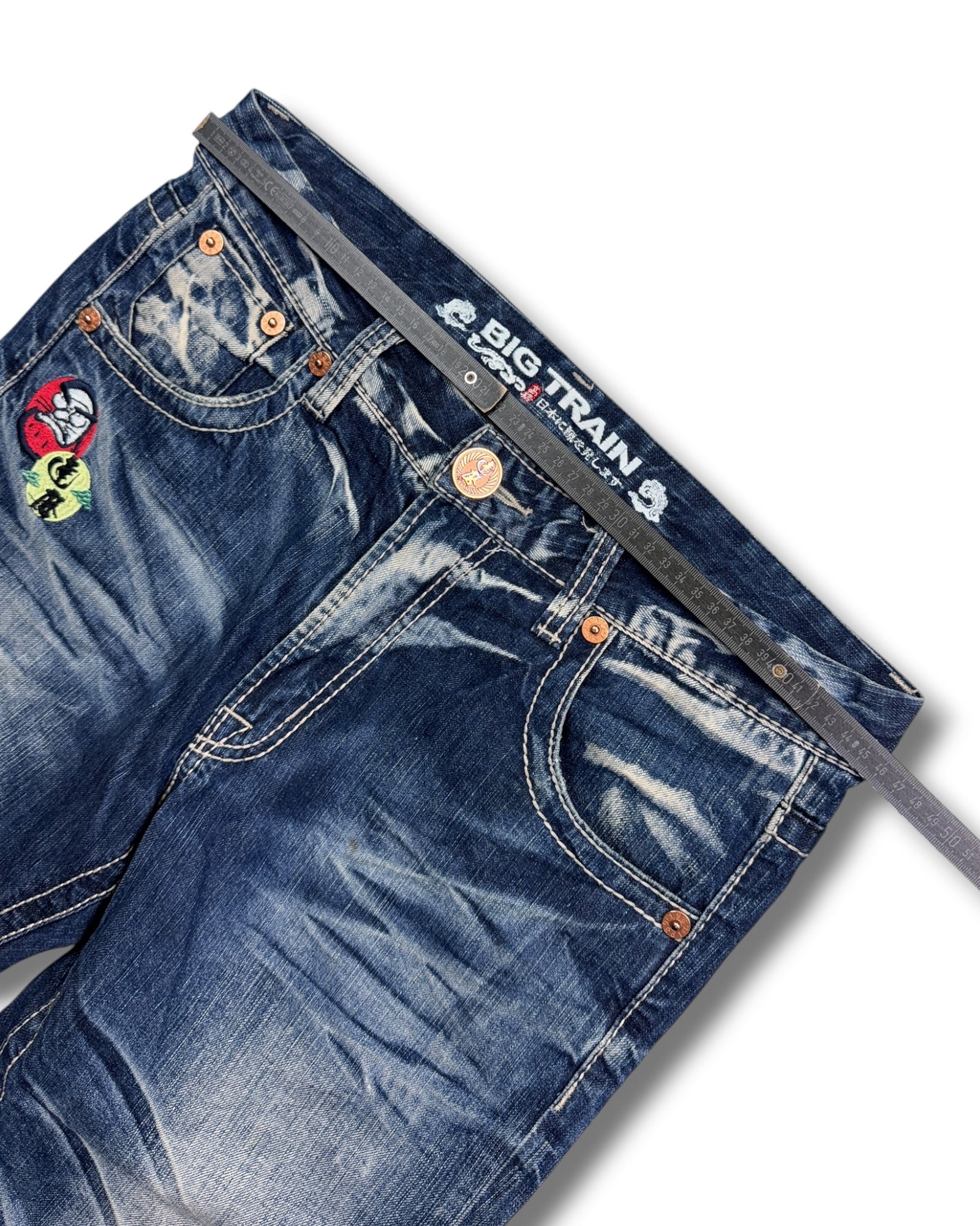 2000's Osaka Big Train Japanese Baggy Jeans *very rare 36x32 (XL)