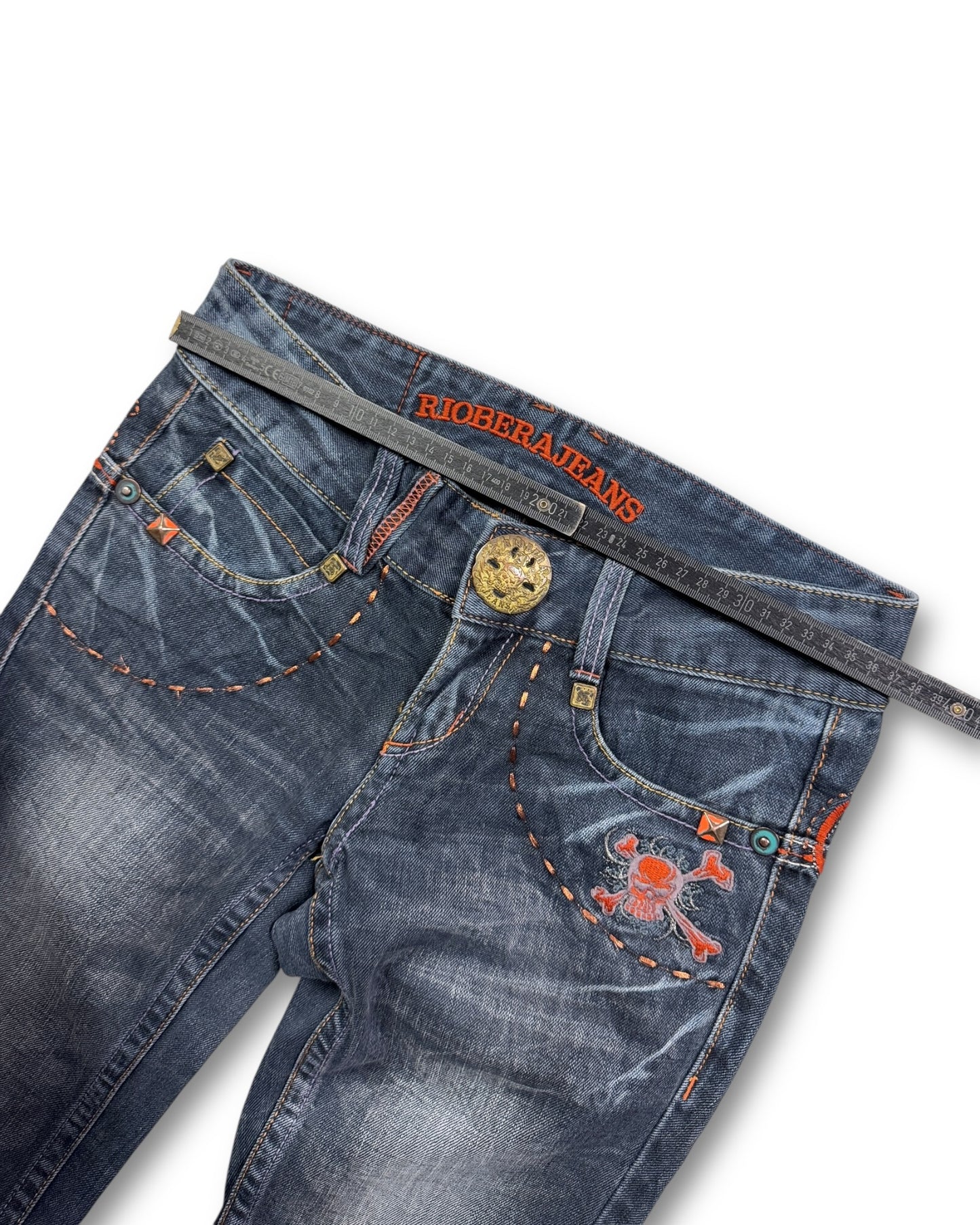 2000's Riobera Low Waist/Bootcut Japanese Archive Jeans Women's *very rare 28x28 (S)