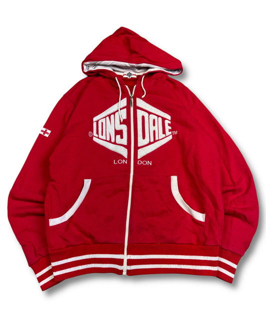 2000's Lonsdale Zip Hoodie *rare (L)