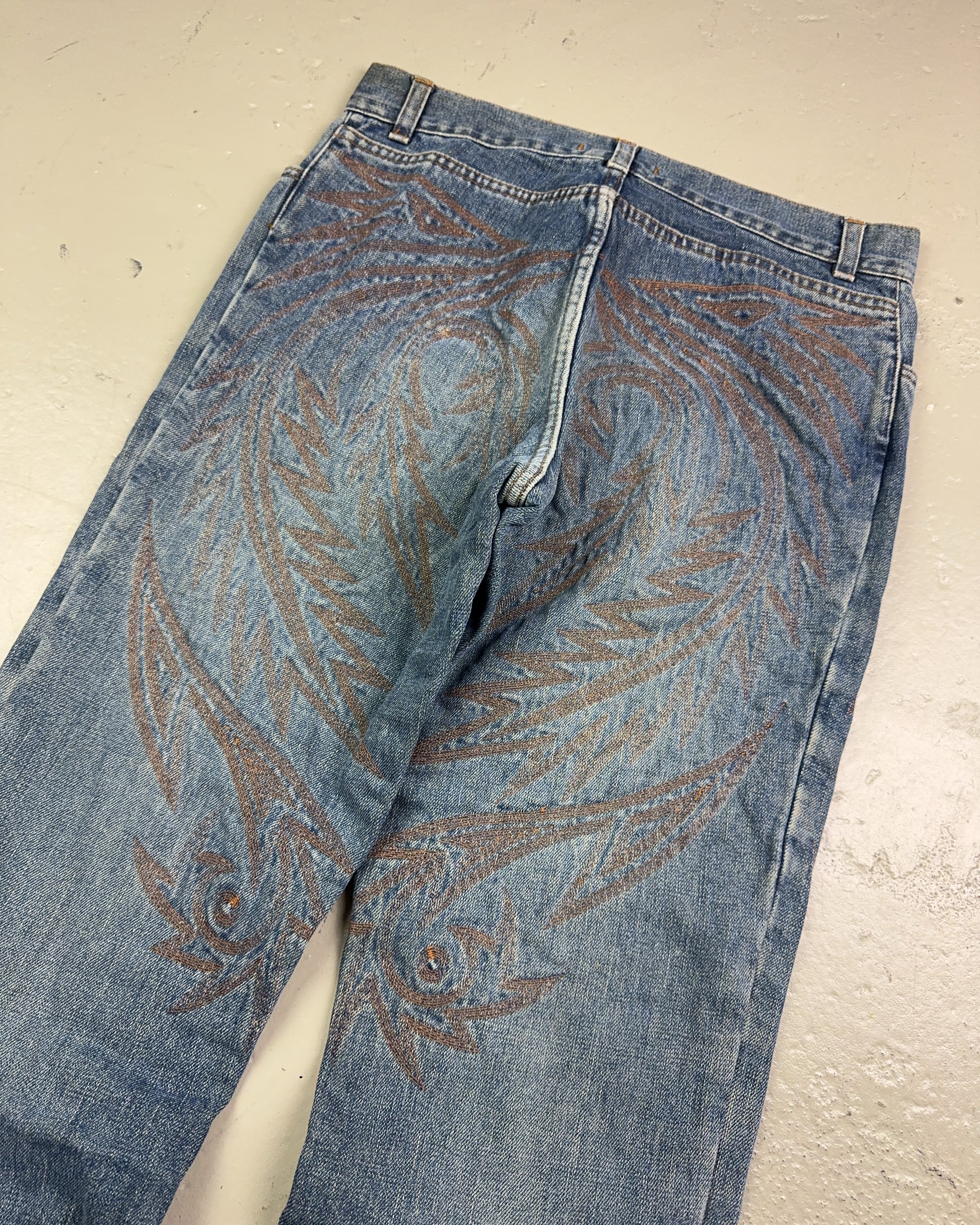 2000's Roberto Cavalli Straight Jeans *very rare 30x34 (M)