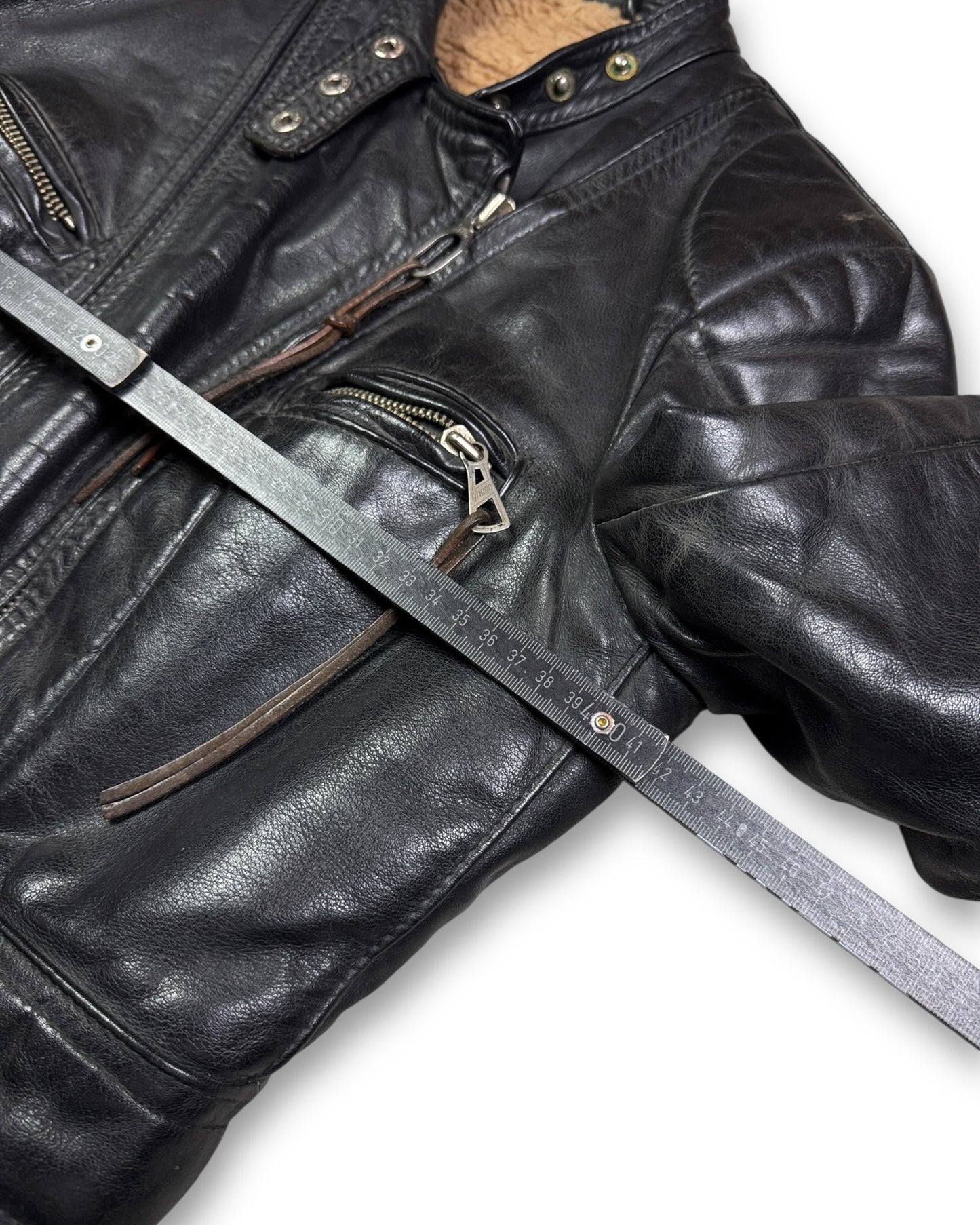 1990's Harro Biker Leather Jacket *very rare (S)